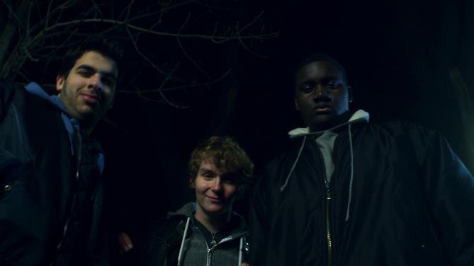 Yusuf Zine, Tosh Sutherland and Claude Lule in The Night (2012)