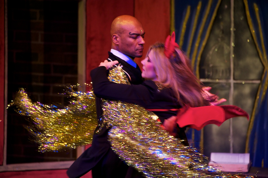 Athene Playing opposite Colin Salmon - 'The Angel and the Devil' Oliver Twisted - Portobello Panto 2012 -