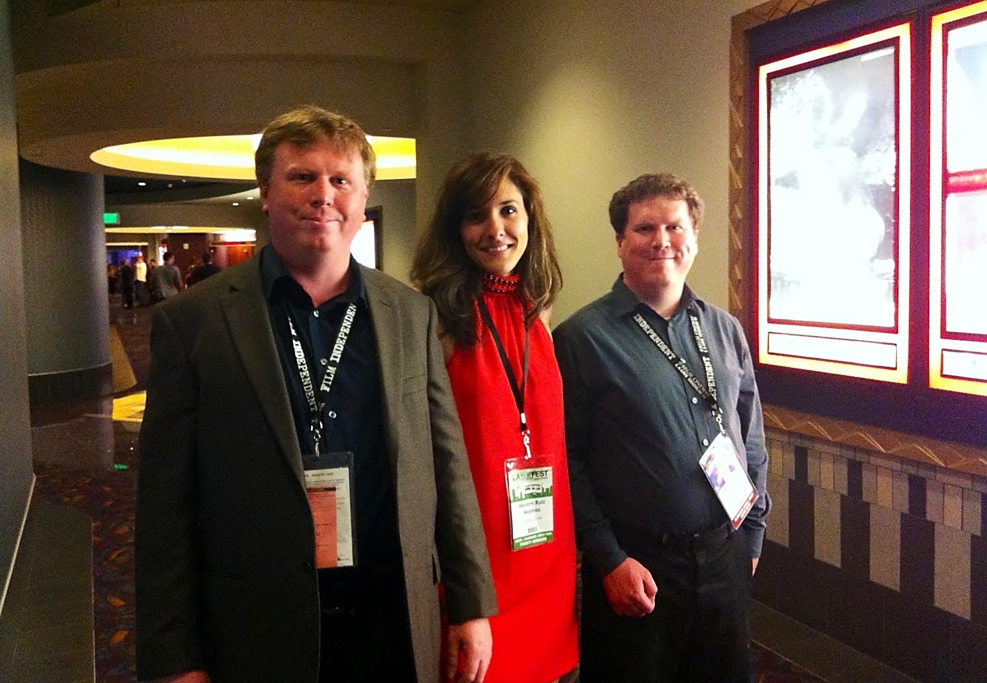 Keith Balter, Miriam Ruiz Mateos and Jason Wayne at Los Angeles Film Festival