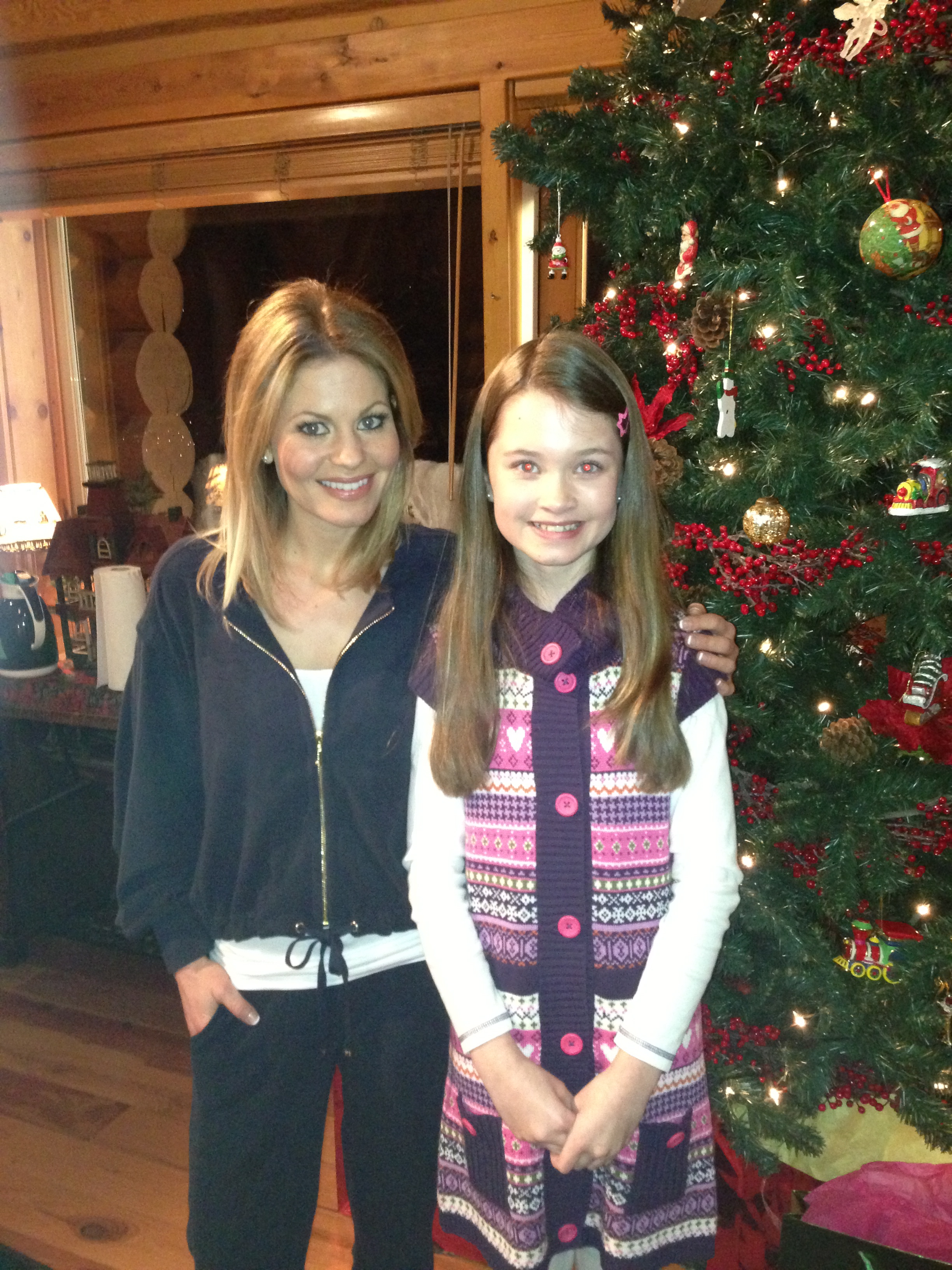 On the set of 'Let it Snow' with Candace Cameron Bure
