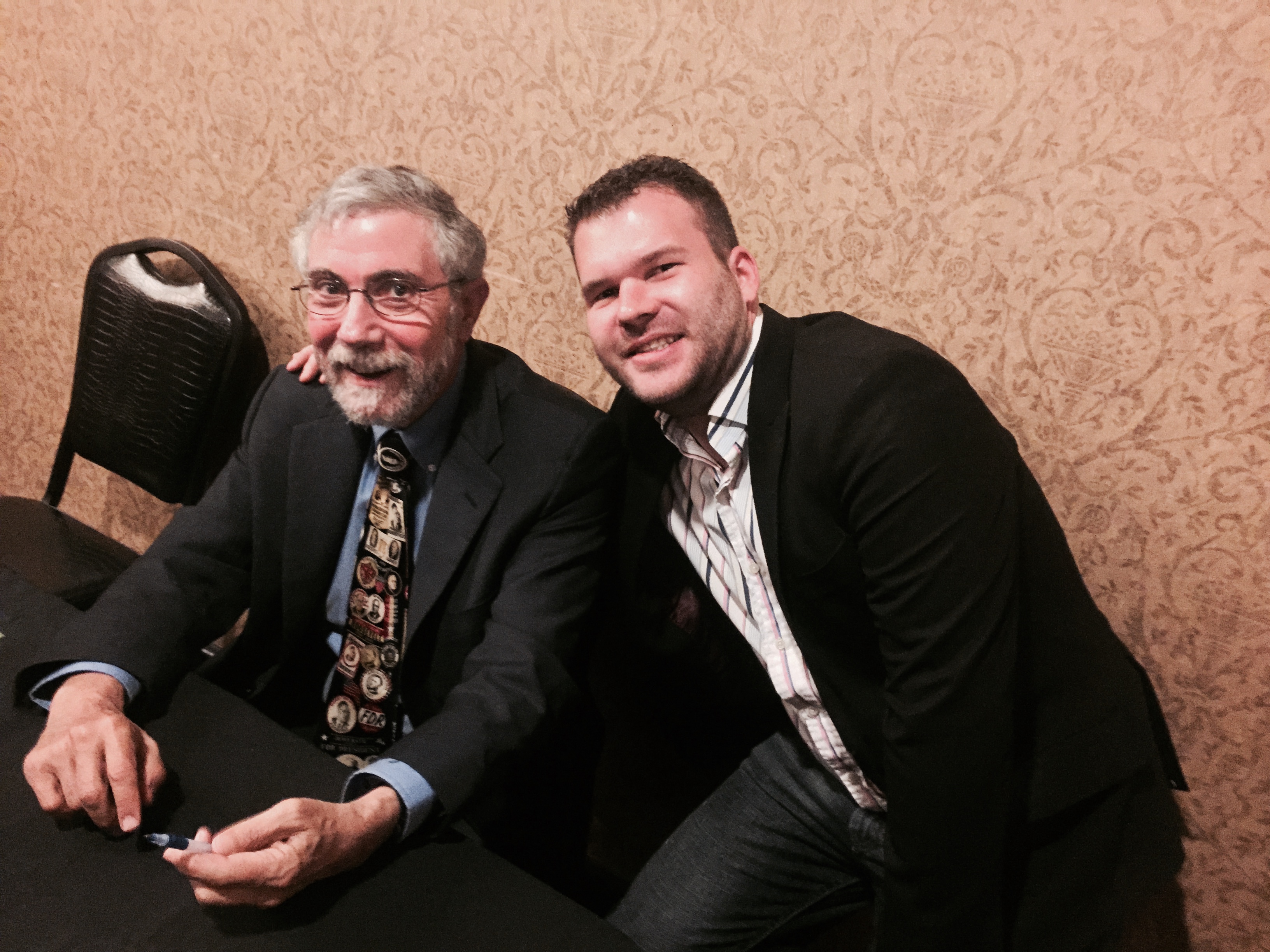 Janek Ambros and Nobel Laureate Paul Krugman