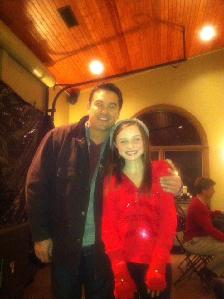 On the set of Jingle Belle (2014) a Hallmark Christmas movie with Dean Cain