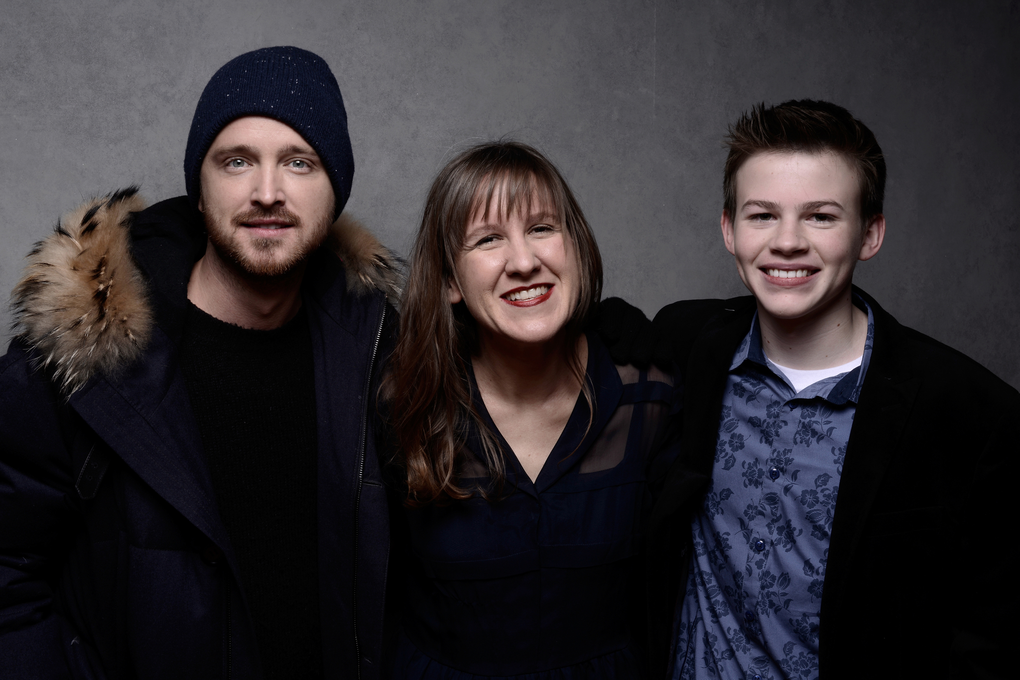 Kat Candler, Aaron Paul and Josh Wiggins at event of Hellion (2014)