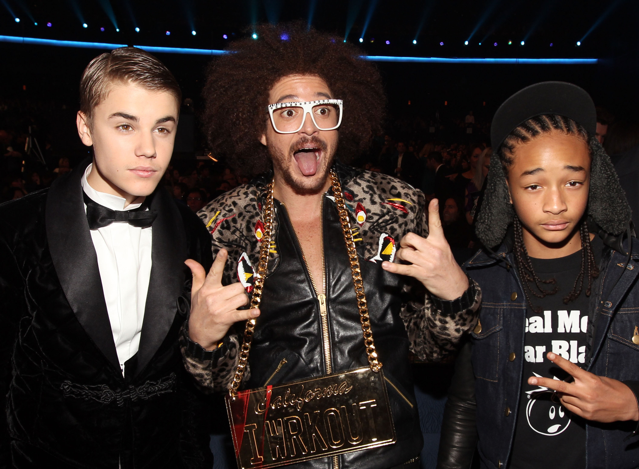 Stefan Gordy, Jaden Smith and Justin Bieber