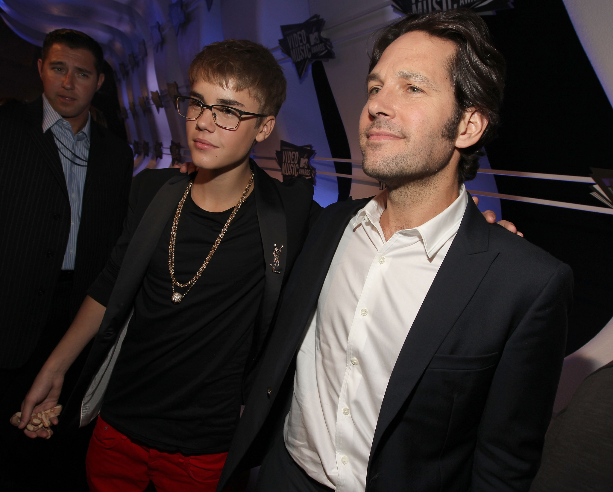 Paul Rudd and Justin Bieber