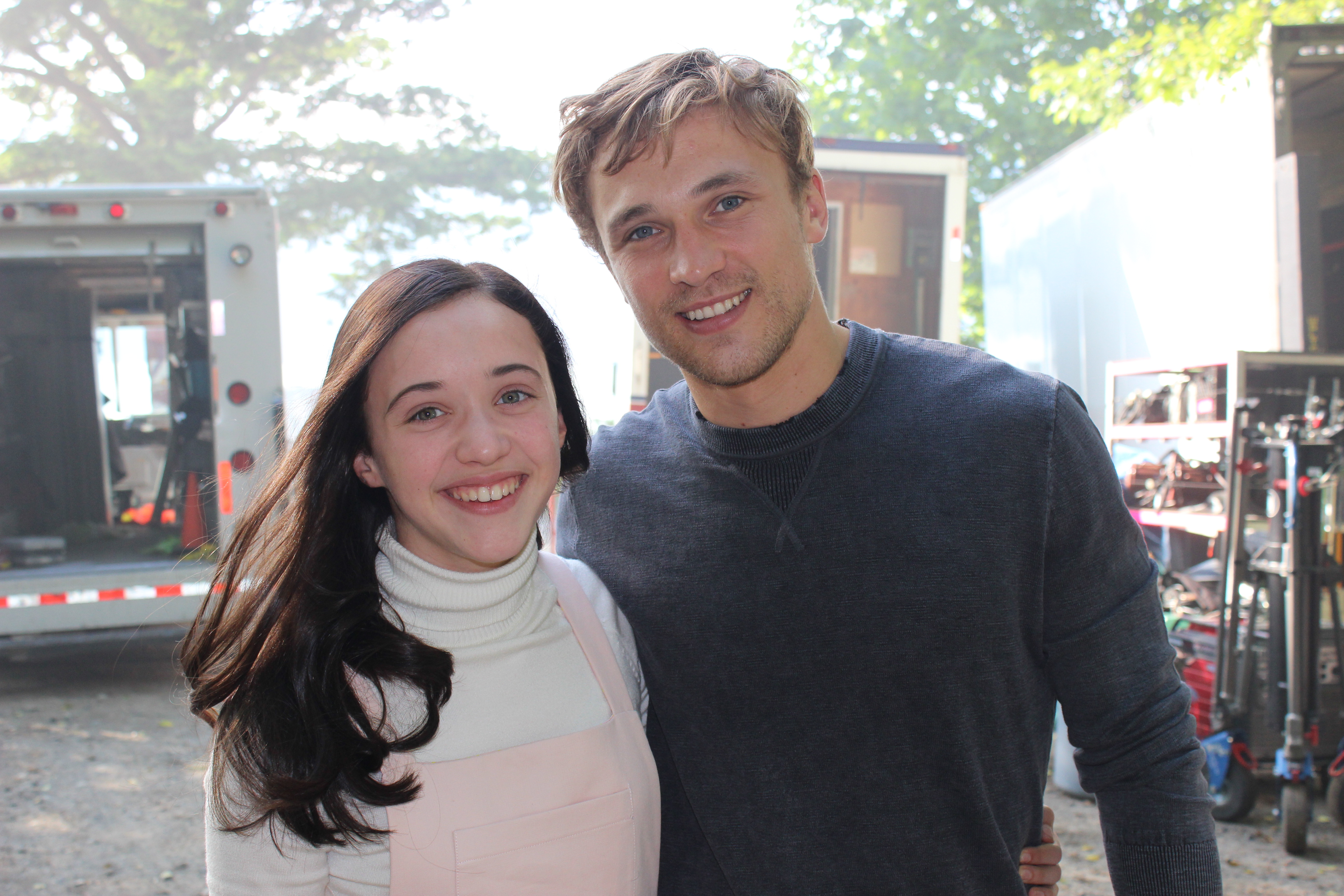 With William Moseley on set of My Sweet Audrina