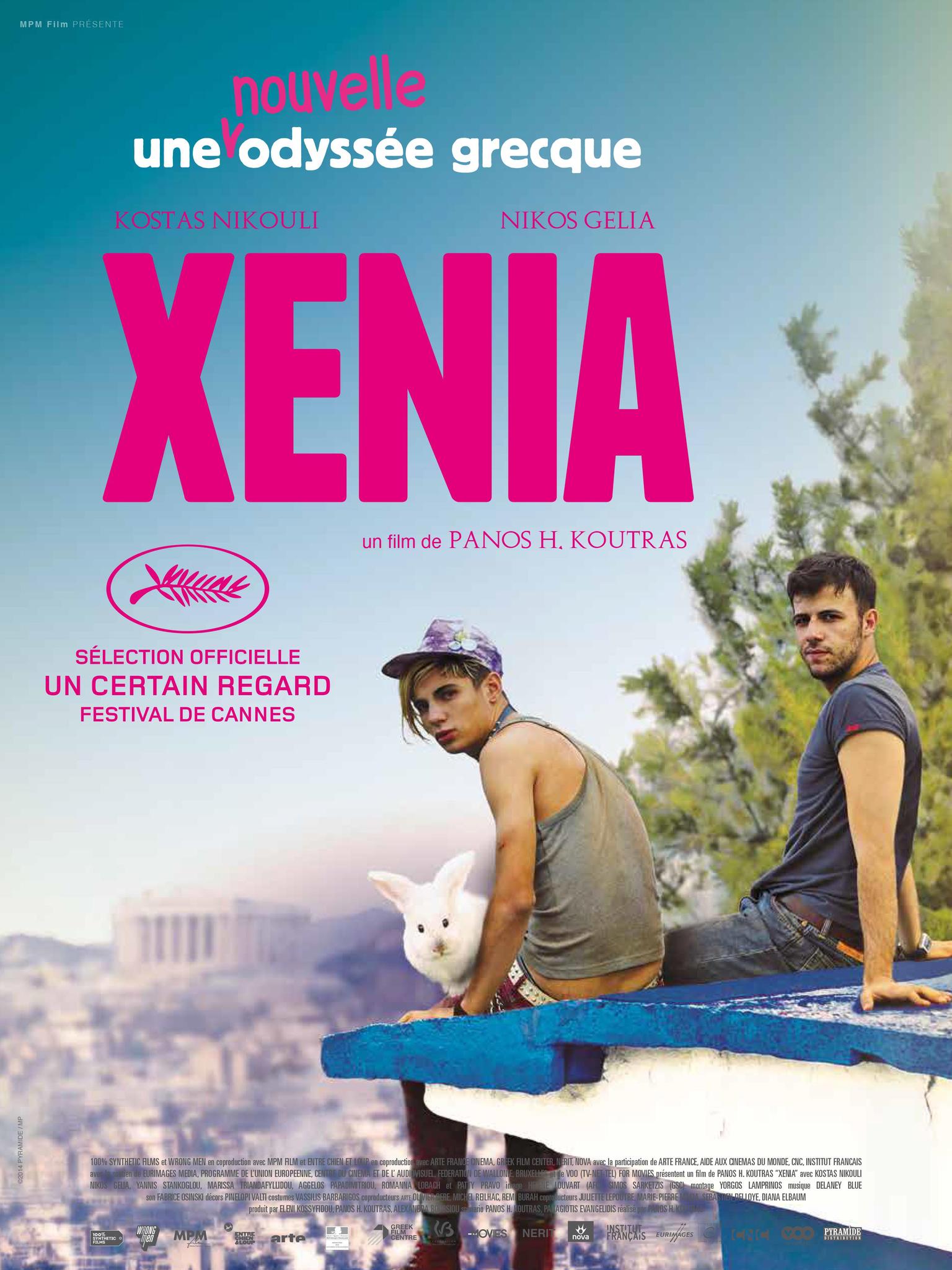 Still of Kostas Nikouli and Nikos Gelia in Xenia (2014)