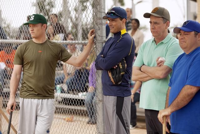 Still of James Caan, Robb Cullen, Glenn Ficarra, Randy Holmes, John Requa, Aaron Kaplan and Alvin Cowan in Back in the Game (2013)