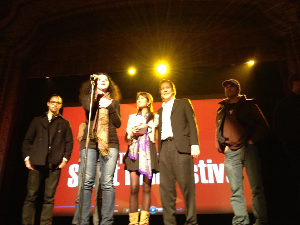 With the cast at the Actra Short Film Festival in Montreal. Eupnea won the Audience Award 2012