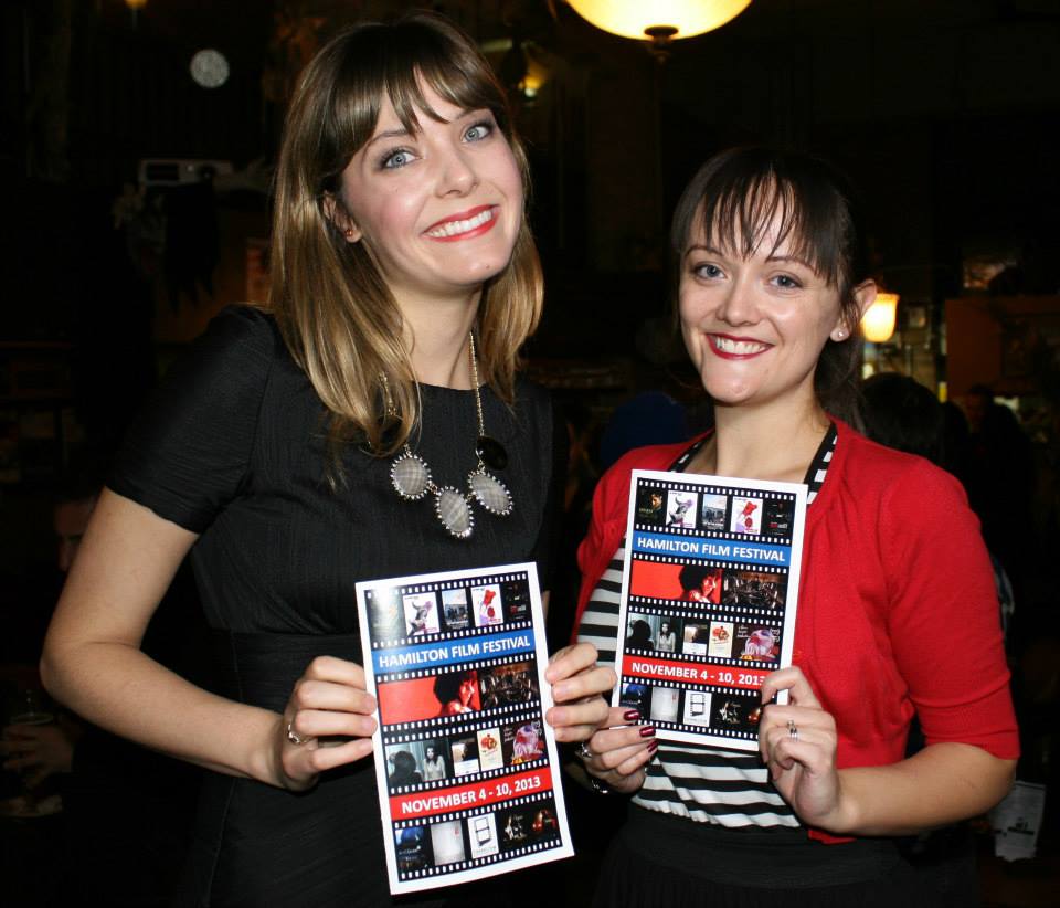 Heather Dicke and Katie Uhlmann of Katie Chats at the 2013 Hamilton Film Festival