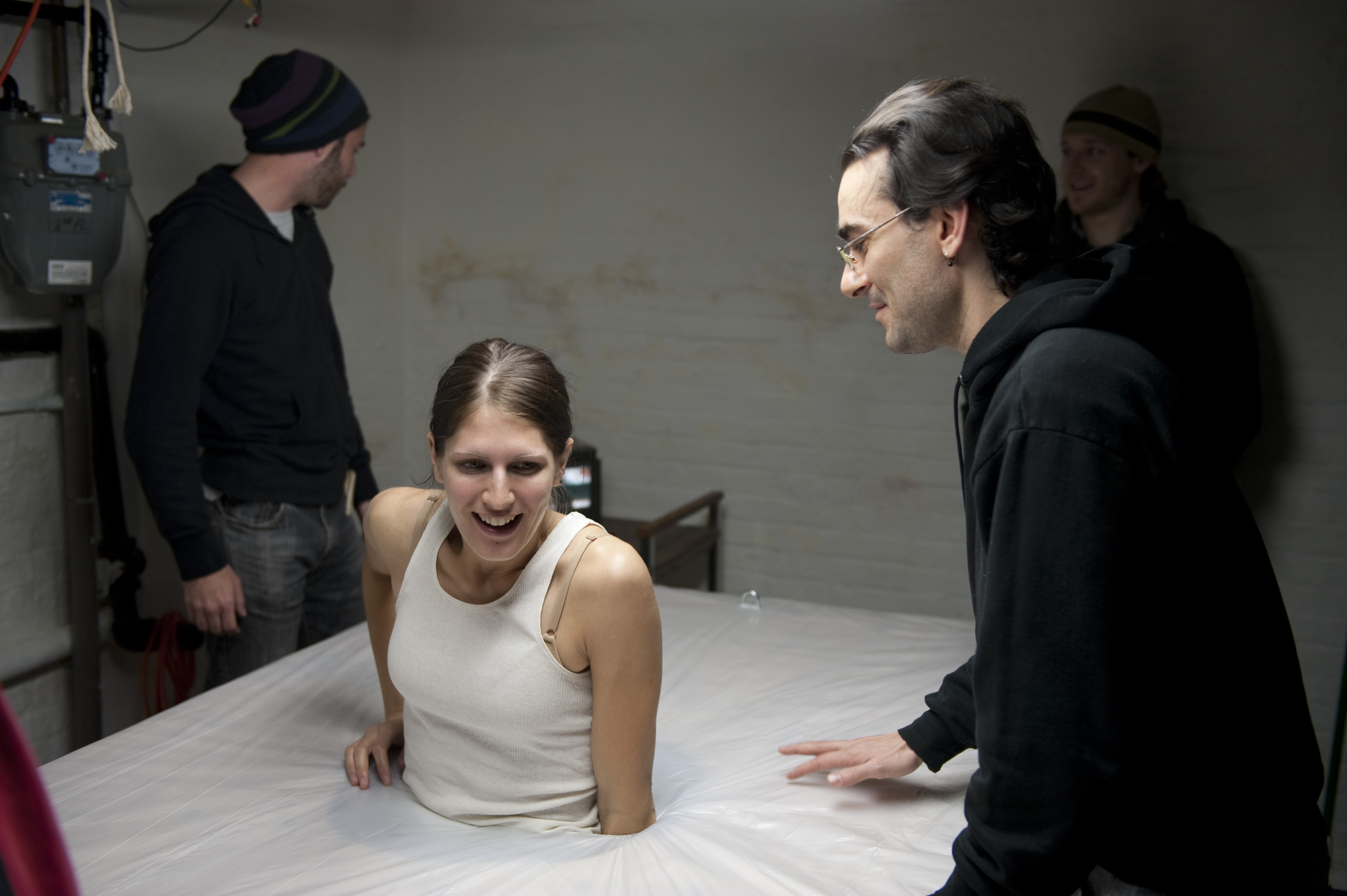 Still of Elias and Angie Bullaro in Crafting Death: Behind the Scenes of Gut (2013)