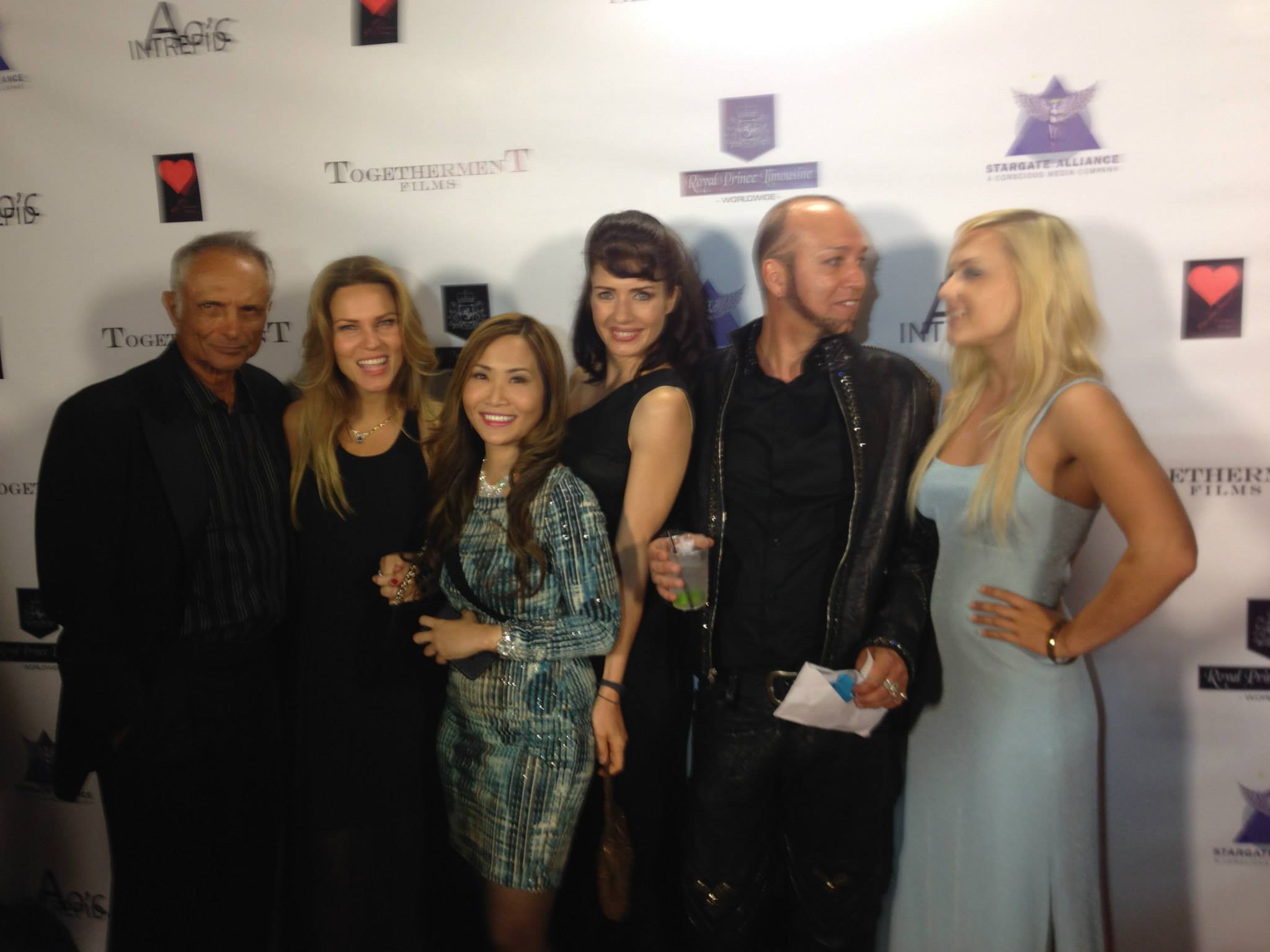 Robert Miano, Jane Gehr, Tracy Mcnulty, Cristina Parovel, Riz Story and Kamila Talpa at Winter Rose (2014) Film Screening