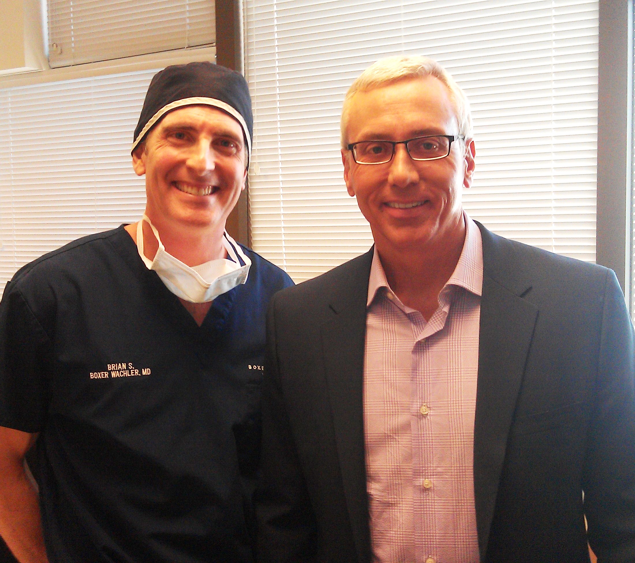 Dr. Drew and Dr Brian Boxer Wachler at his Beverly Hills practice