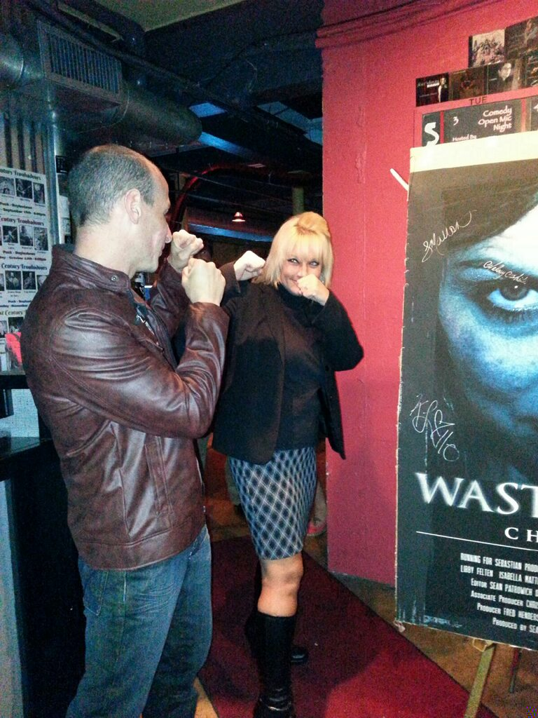 Sean Patrowich and Melany White at the Wasted Lives Chapter II premiere