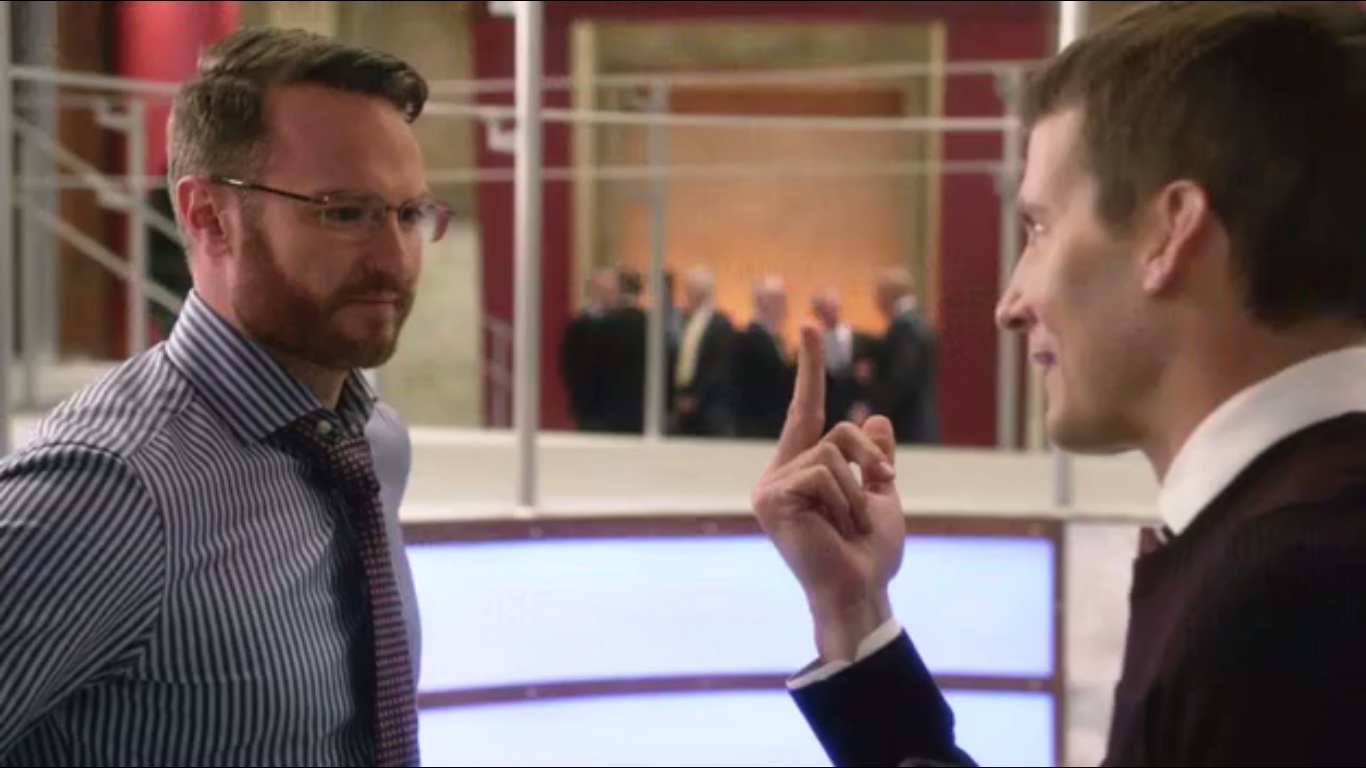 Josh Lawson and Brad Schmidt in season 3 on HOUSE OF LIES on Showtime.