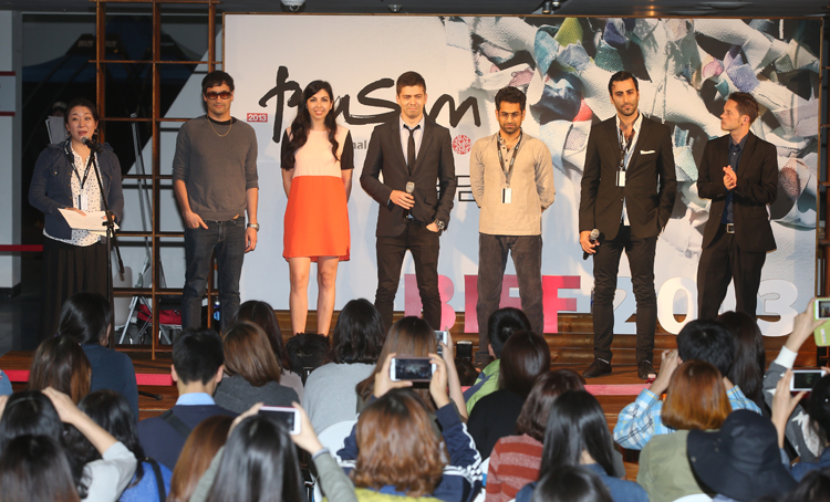 Canadians at Fans Greeting Event, Busan International Film Festival 2013