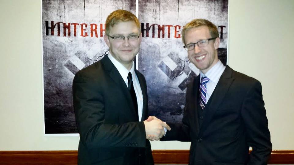 Producer Will Gilmore and Actor Colin Cole at the Hinterhalt Launch Party