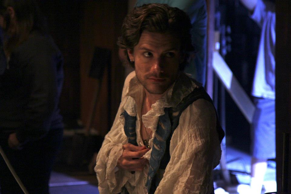 Alastair James Murden as Starkey, on the set of The Captain