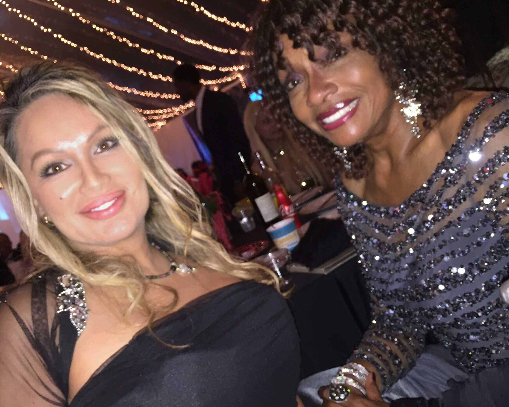 Lisa Christiansen and Beverly Todd (The Bucket List) at the Oscars Private Party