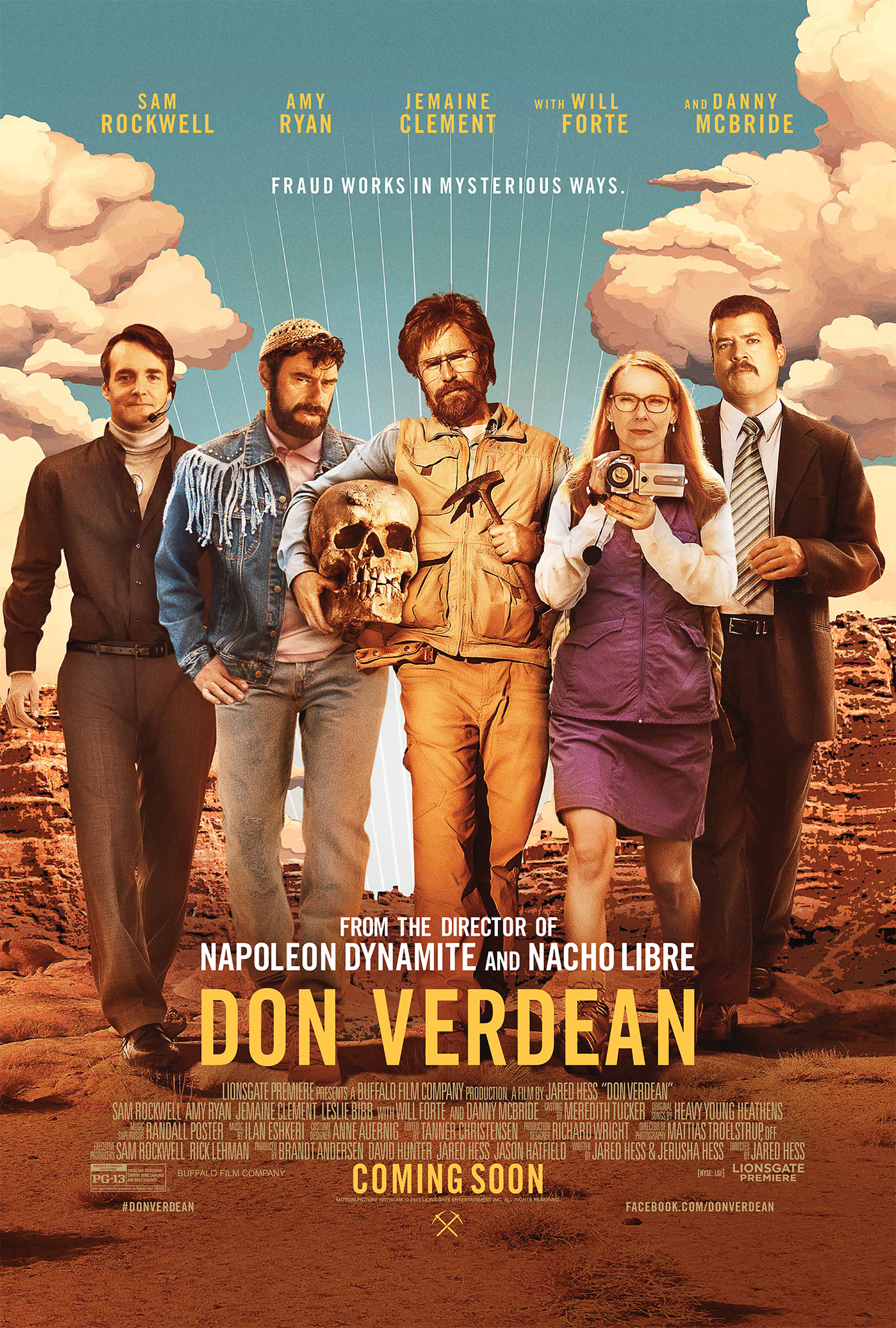 Sam Rockwell, Will Forte, Amy Ryan, Danny McBride and Jemaine Clement in Don Verdean (2015)