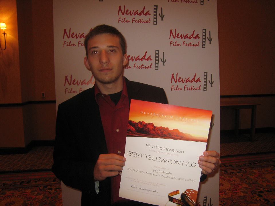 Mathew Grodsky wins for Best TV Pilot at the Nevada Film Festival