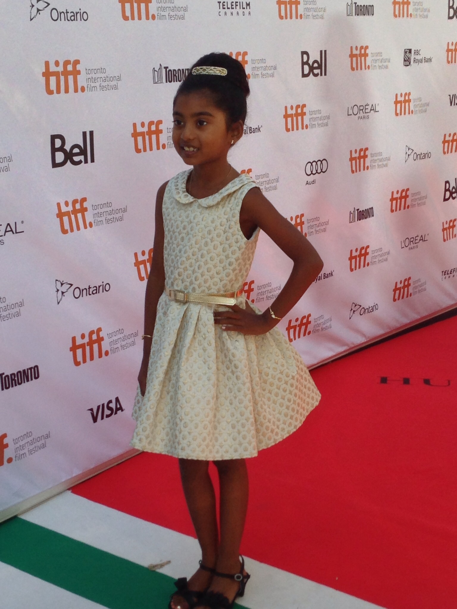 Red carpet at tiff. 2013 for Premier of The Right Kind go Wrong.