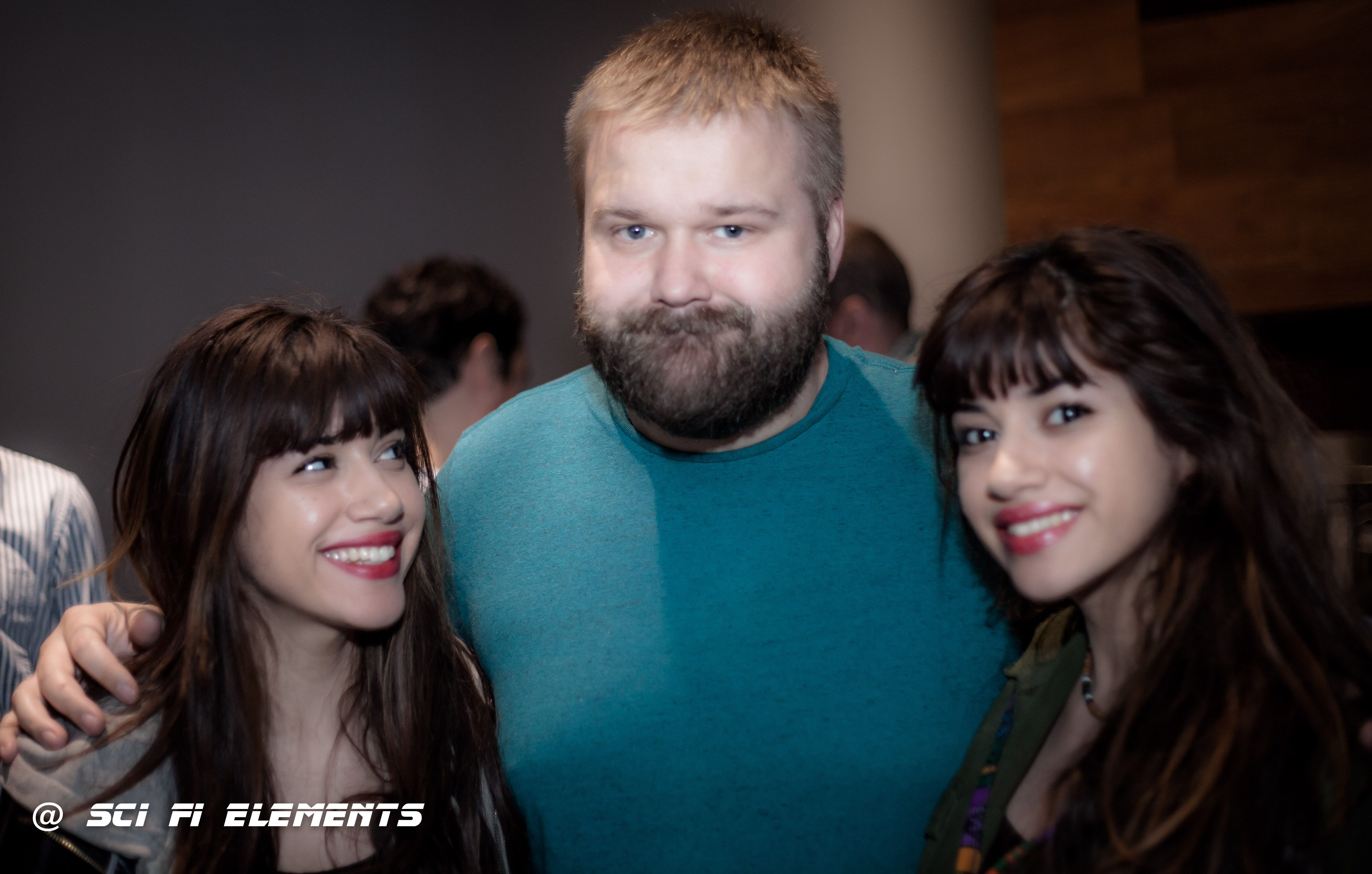 Creator of The Walking Dead Robert Kirkman with Dia Tequali and Dahlia Tequali