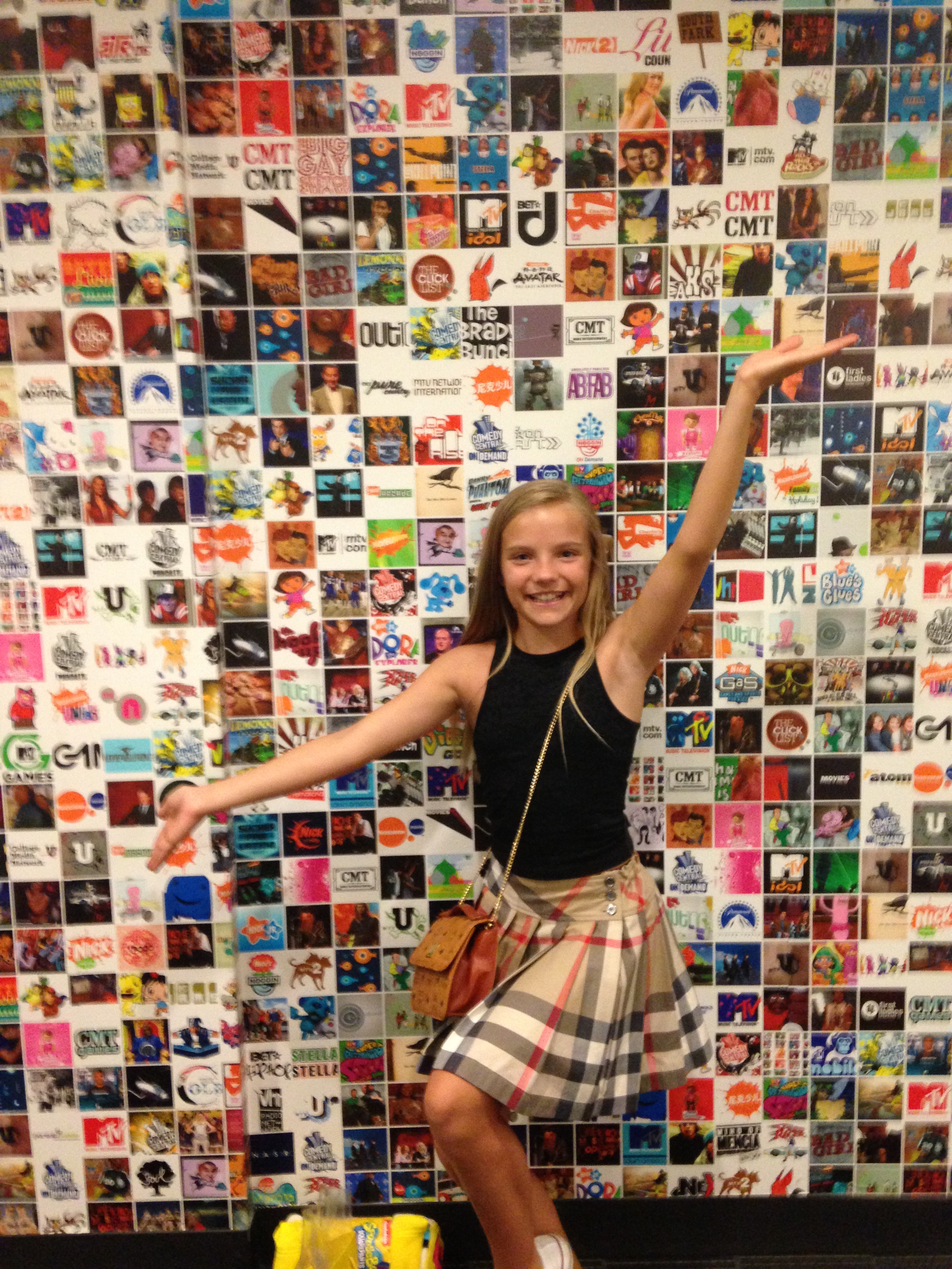 Meg at Viacom visiting the Nickelodeon offices, WIT's Academy.