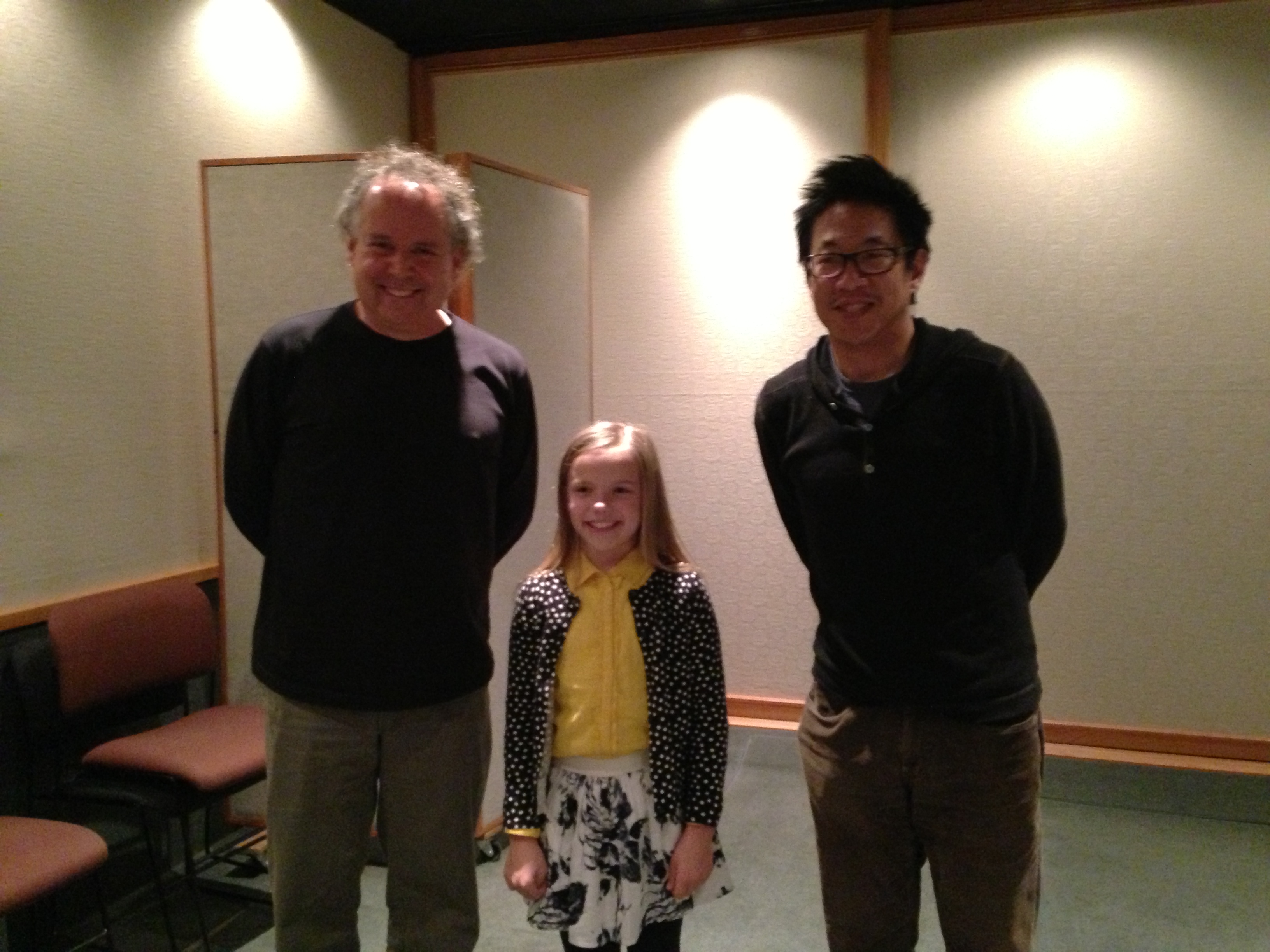 Recording RoboDog with Academy Award winning director, Henry F. Anderson and Producer Paul Wang.