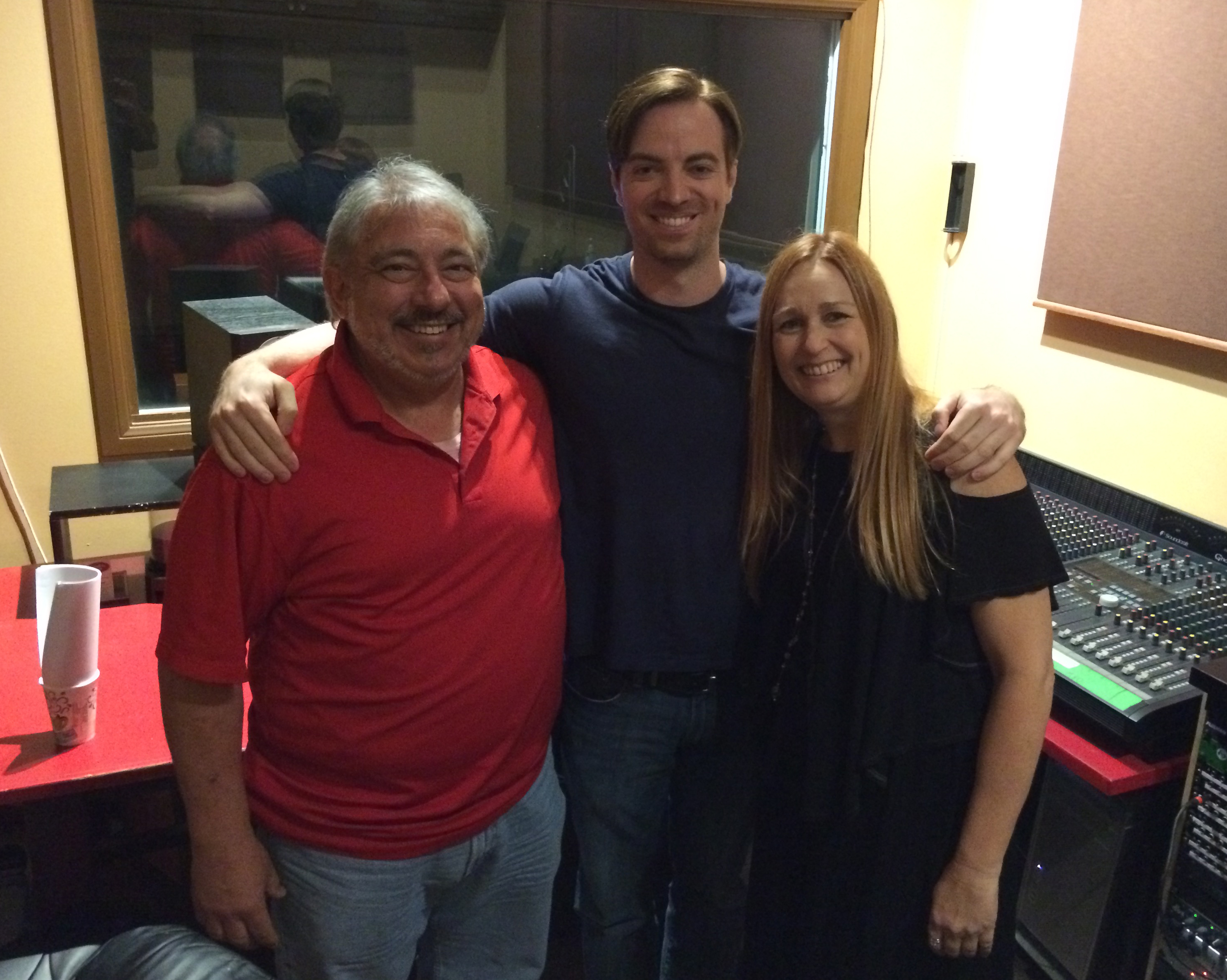 With my Voiceover Parents, Catherine Cavadini and Nick Omana! (8/23/2015)