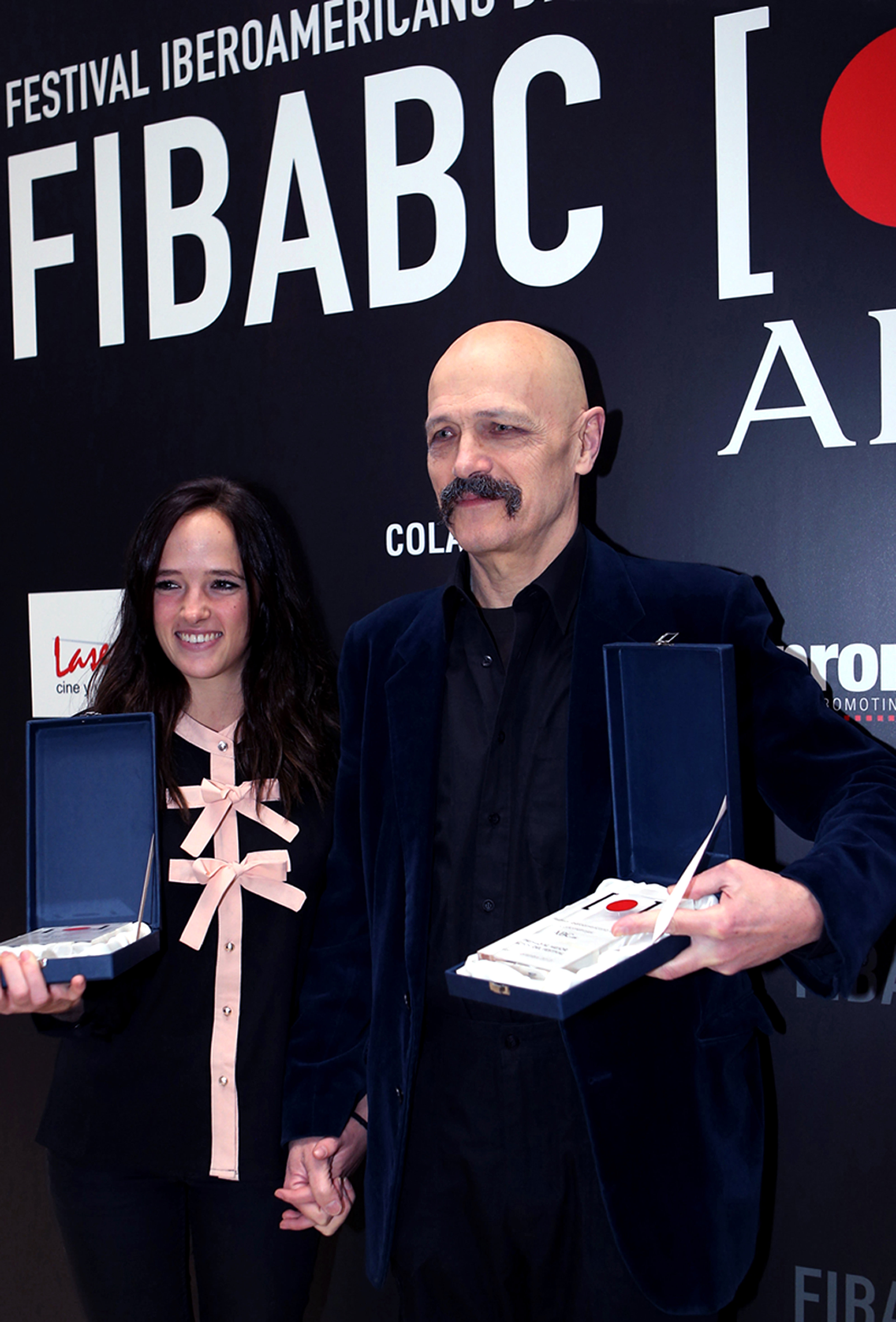 4th Annual FIBABC Awards in Madrid. Olegar Fedoro wins Best Actor for The Hummingbird (2013) and Susana Abaitua wins best Actress for Tight (2013)