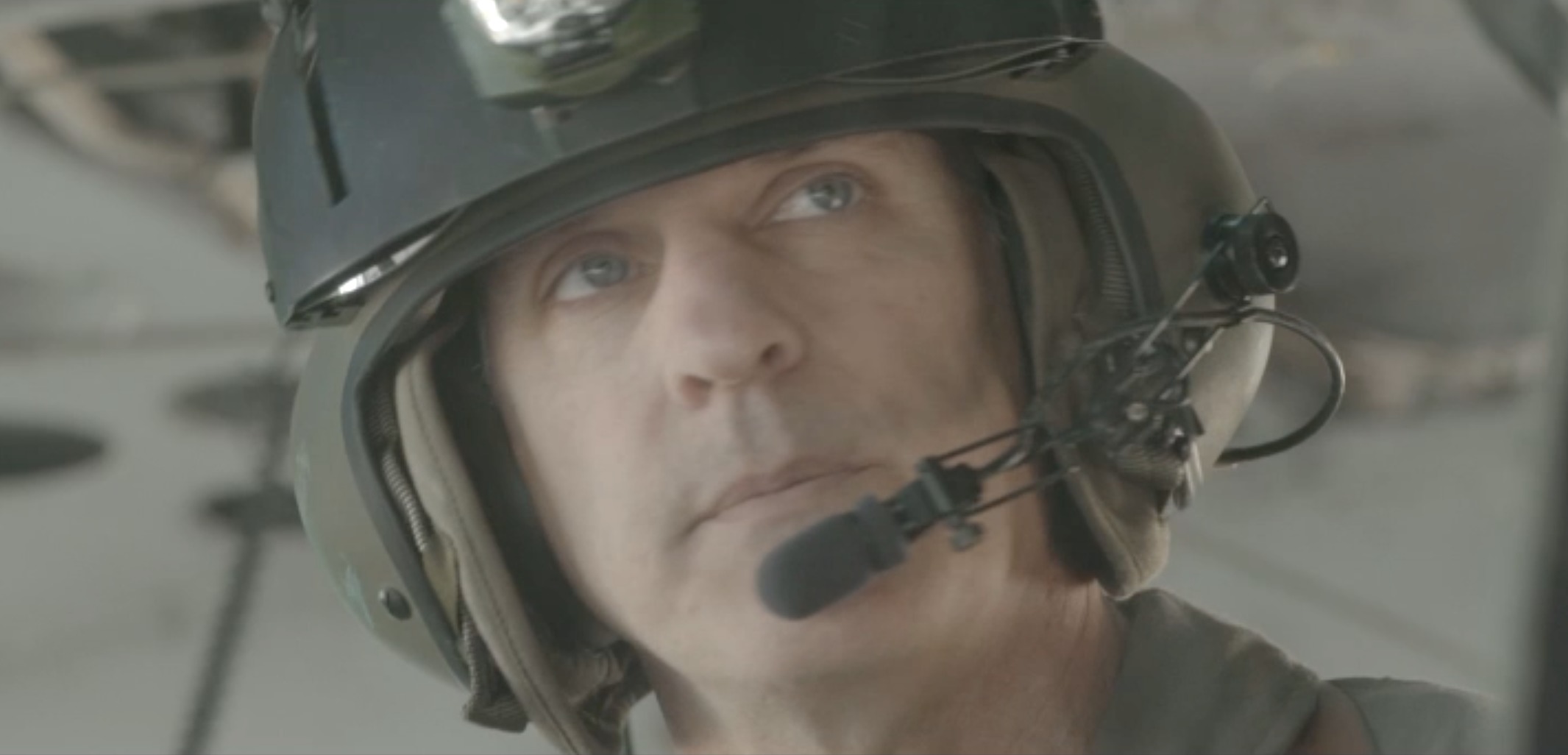 Helicopter pilot in 