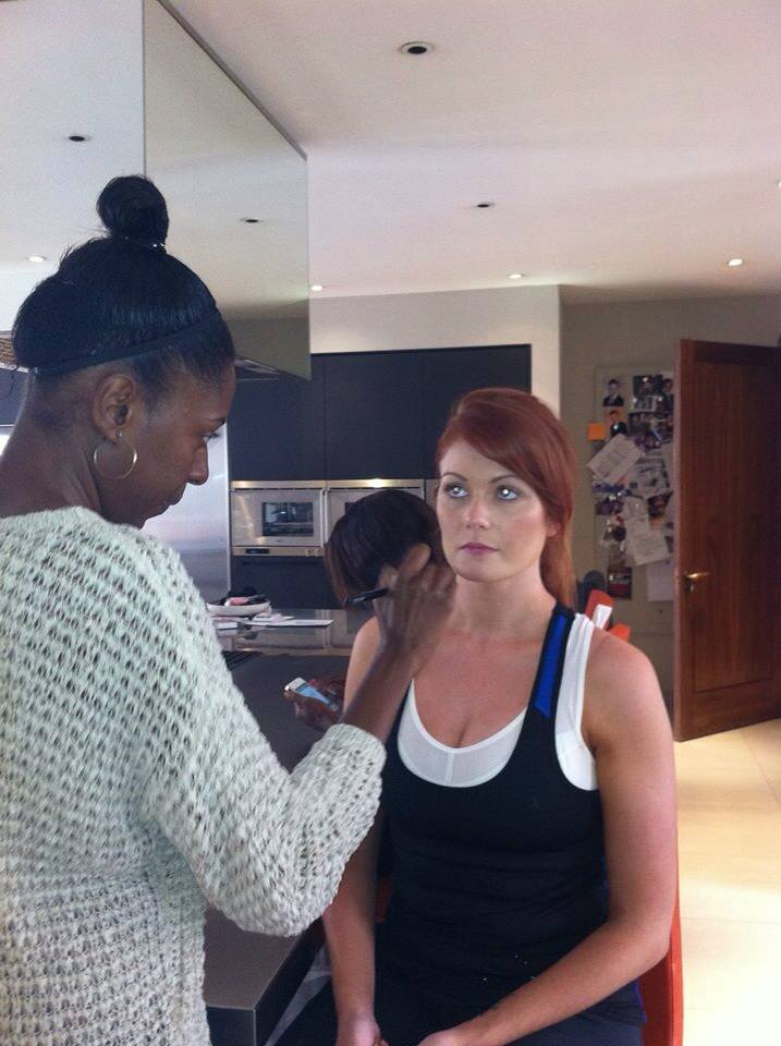 On set of JML Active Woman Advert