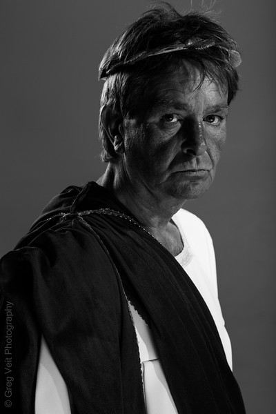 Steve Carroll in character - Ceasar