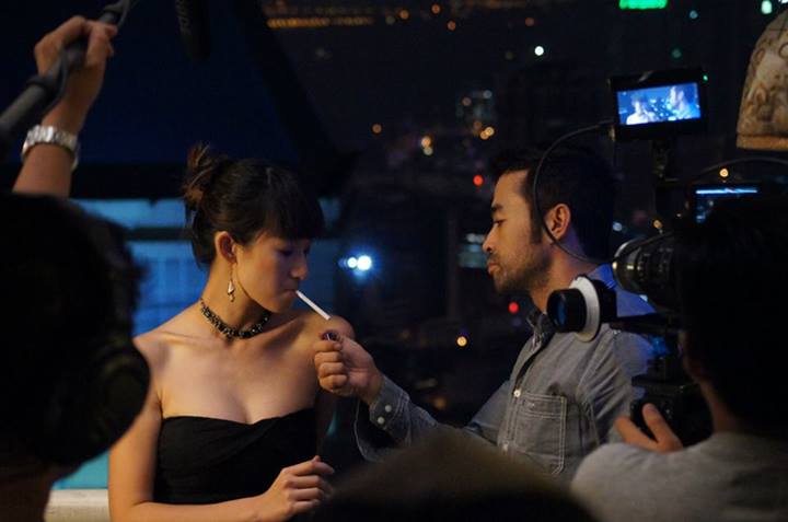 Behind the Scenes still of Amelia Chen and Tony Eusoff in Cuak