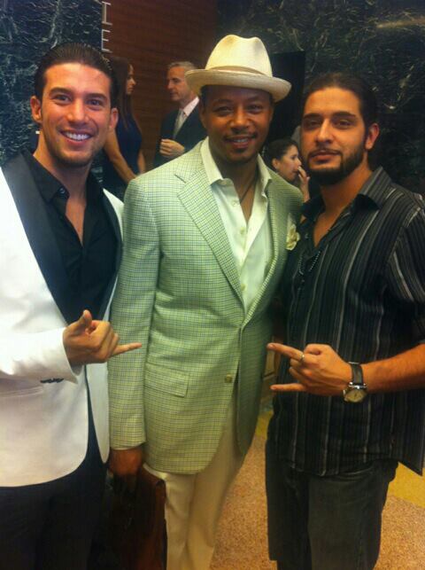 At the L.A Brazilian Film Festival with Terrence Howard and Eddy Acosta