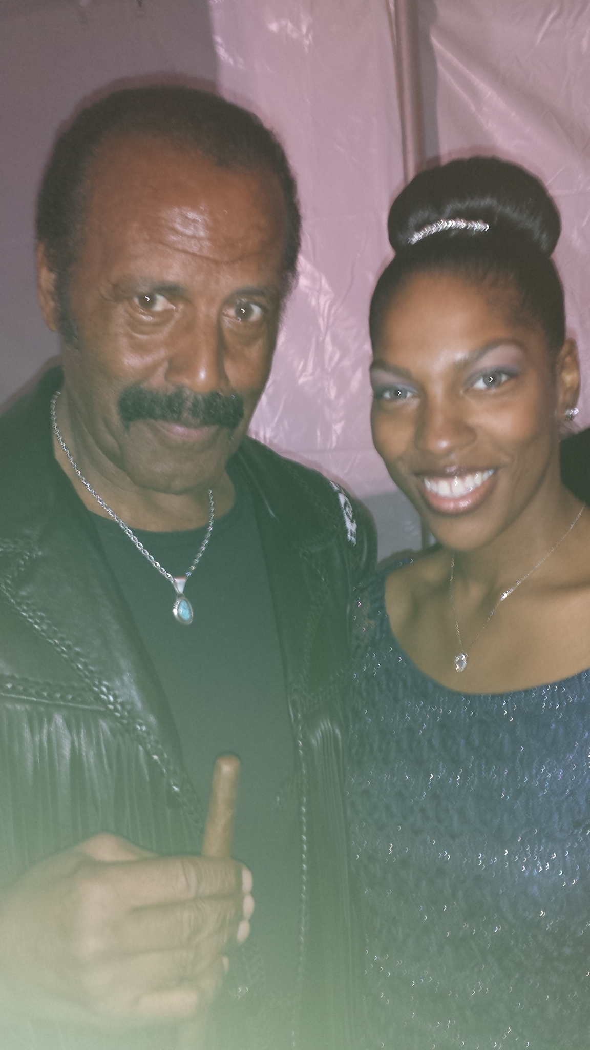 Texas Film Awards on the red carpet with Fred Williamson. From Dusk Till Dawn honored in the Hall of Fame.