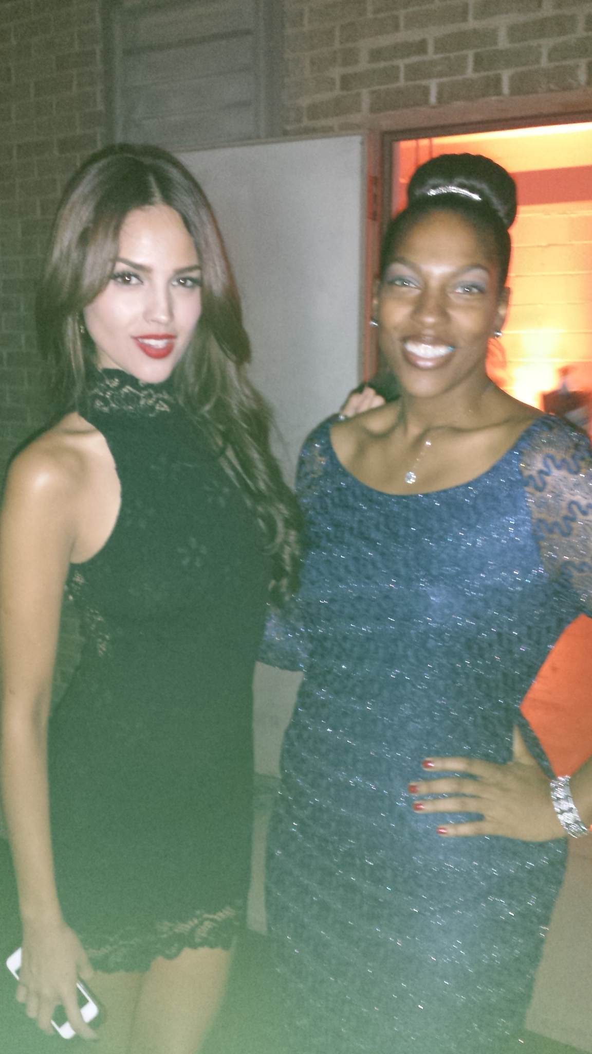 With Eiza Gonzalez at Texas Film Awards.