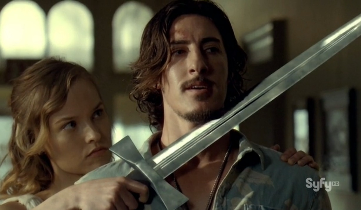 Katriina Isberg and Eric Balfour in 