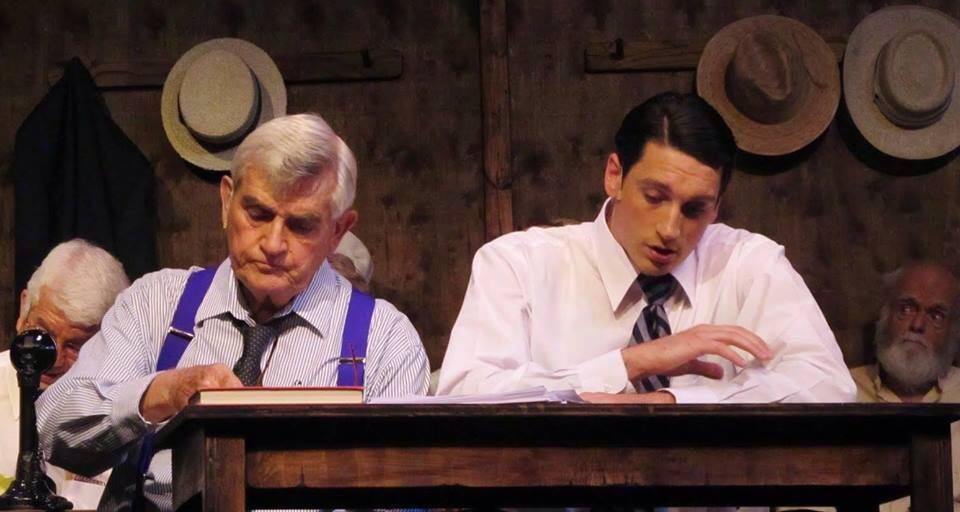 Henry Drummond & Bertram T. Cates in the play Inherit the Wind.