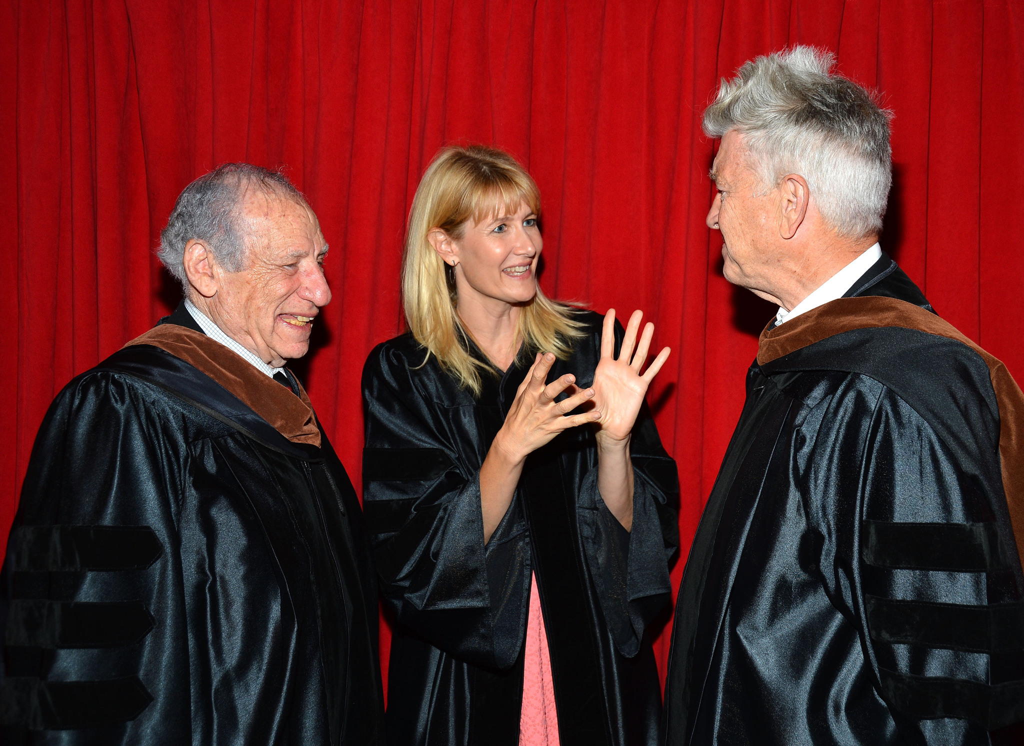 David Lynch, Mel Brooks and Laura Dern