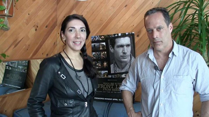 WiHoma Taj with novelist of Perfect Storm and documentary filmmaker Sebastian Junger