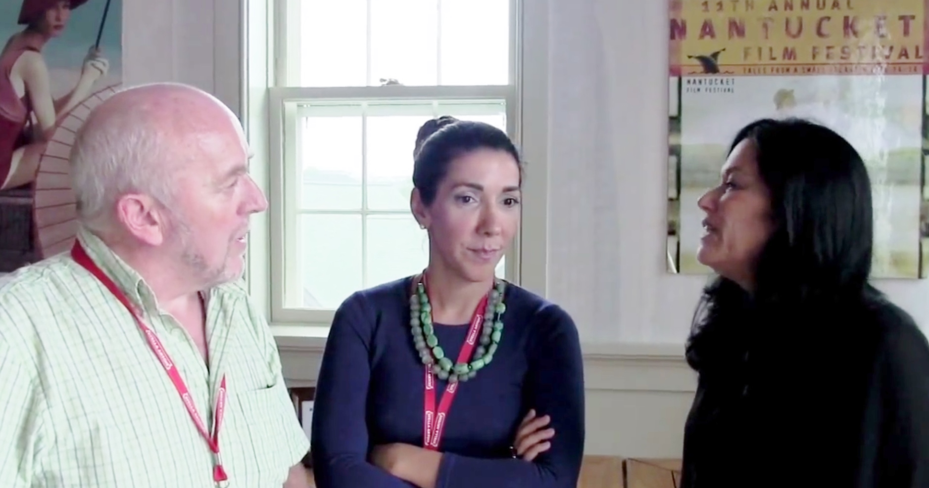 Homa Taj with Documentary Filmmaker Barbara Kopple, and Poet-Writer Frank J Cunningham