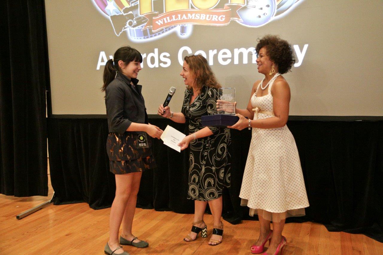 Williamsburg International Film Festival Awards Ceremony Ivana Noa receives Best international short for 