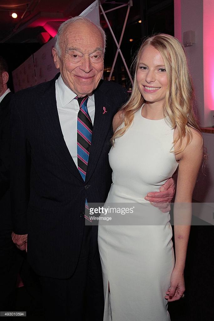 Danielle Lauder with Leonard Lauder at TPA Gala