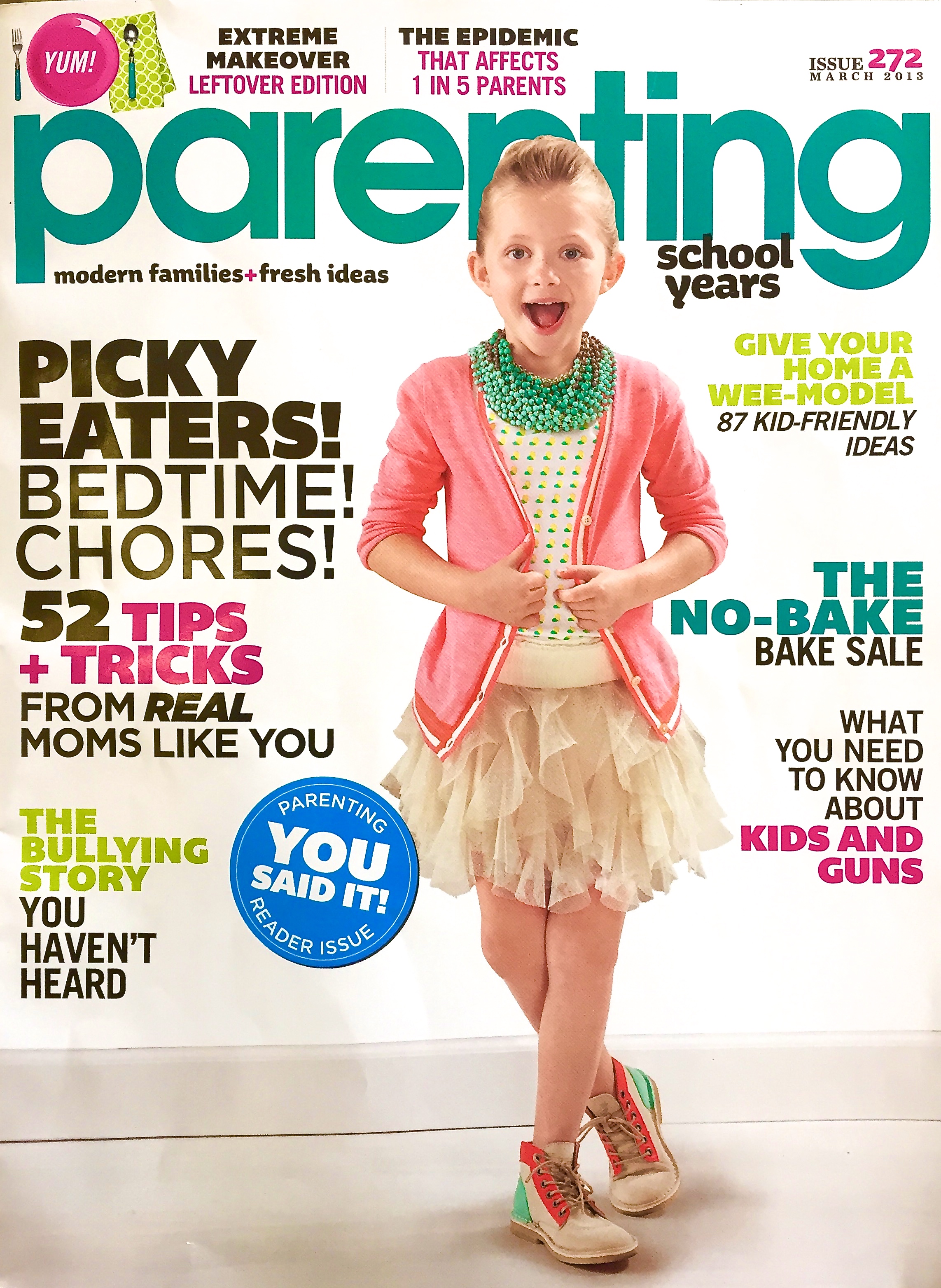 Parenting Cover Magazine: Julia Jordan-cover model