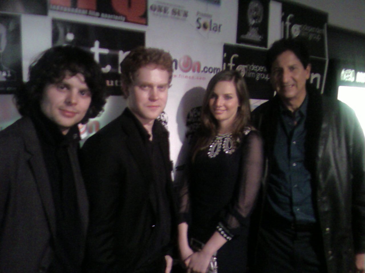THE BUTTERFLY TATTOO screening at the NY INTERNATIONAL INDEPENDENT FILM AND VIDEO FESTIVAL 2008 left to right: Phil Hawkins,Dan Morgan,Jessica Blake,Claude Laniado