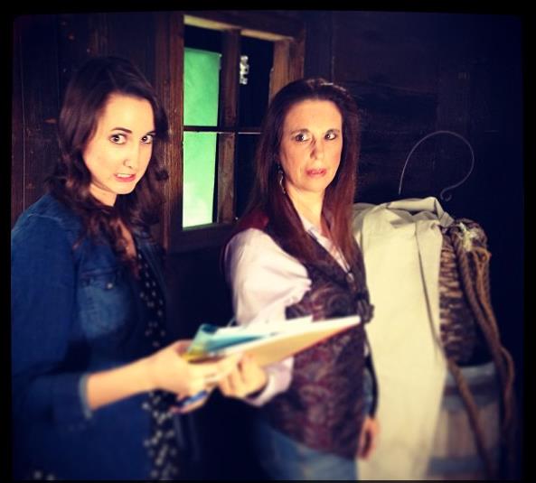 Scene from Not Quite Fabulous finale, Season 1. Margaux Mireault & Lisette Brodey