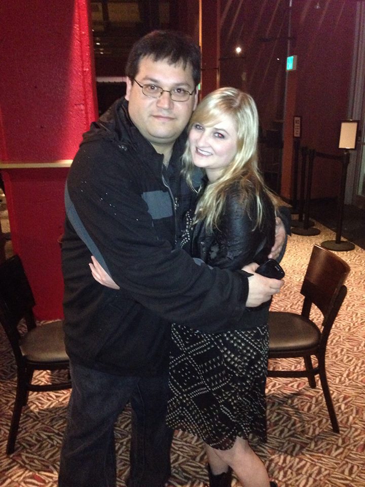 me and Taylor Webb at the Date Wars trilogy screening