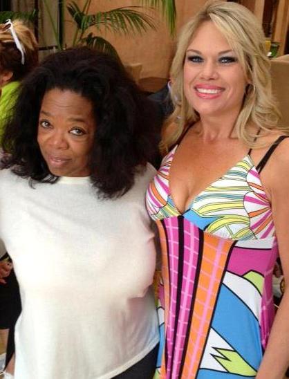 With Oprah at the Four Seasons, Santa Barbara, CA